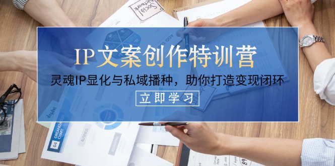 （14330期）IP文案创作特训营，灵魂IP显化与私域播种，助你打造变现闭环（14节课）-小熊猫站长