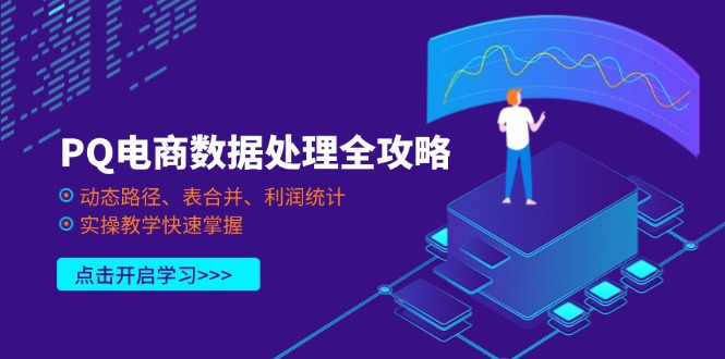（14240期）PQ电商数据处理全攻略，动态路径、表合并、利润统计，实操教学快速掌握-小熊猫站长