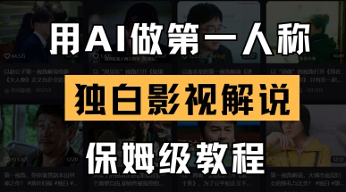 用AI做第一人称独白影视解说，手把手教学，保姆级教程-小熊猫站长