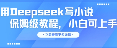 用Deepseek写小说，保姆级教程，小白可实操-小熊猫站长